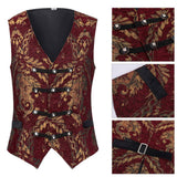 Gilet de costume médiéval en brocart pour homme