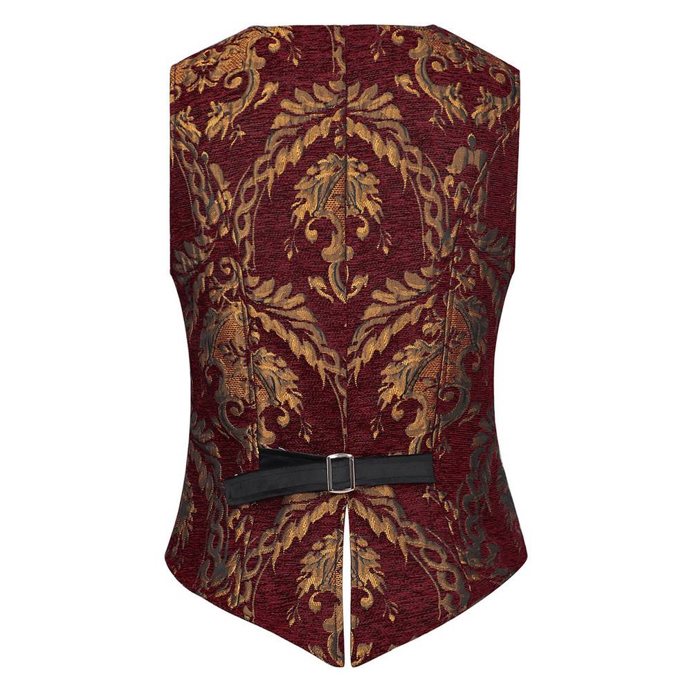 Gilet de costume médiéval en brocart pour homme