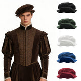 Tudor Flat Cap hat - Adult Renaissance Beret