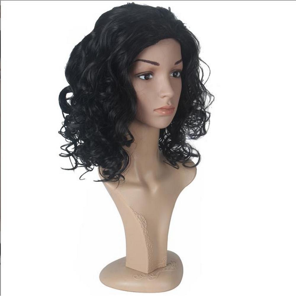 Medieval warrior’s wavy black Wig