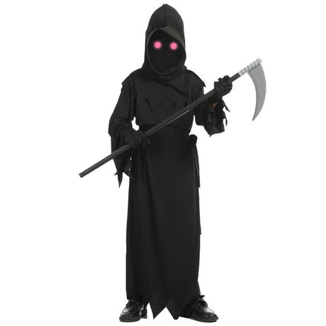 midnight-reaper-kids-costume, halloween horror disguise