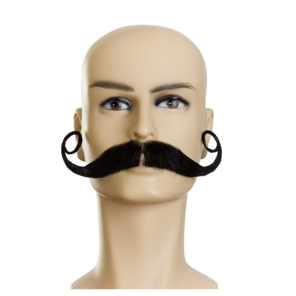 Piper Large 10" human hair Mustache - CM11