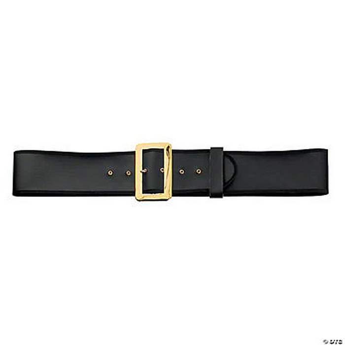 Naugahyde Santa large BELT 58" x 3 3/4" - black