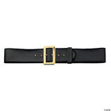 Naugahyde Santa large BELT 58" x 3 3/4" - black