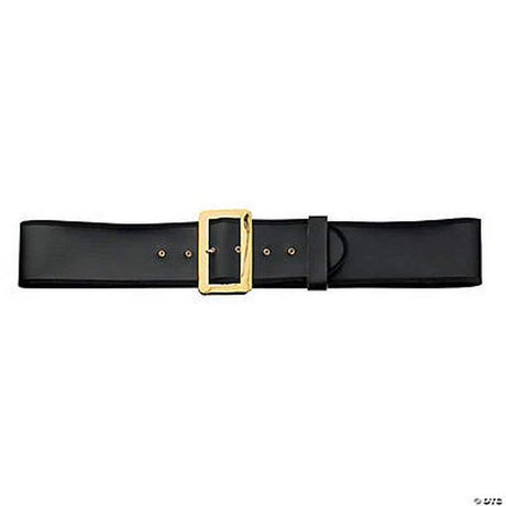 Naugahyde Santa large BELT 58" x 3 3/4" - black