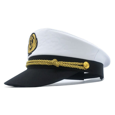 White Adult Navy Hat