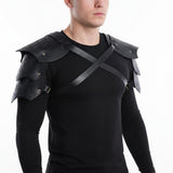 Fantasy-warrior-faux-leather-shoulder-pauldrons-viking-medieval-Larp-GN-Cosplay