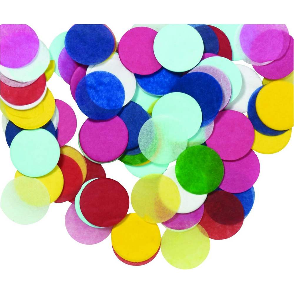 Confettis multicolores ronds en papier - paquet de 0.8 oz - 22 g