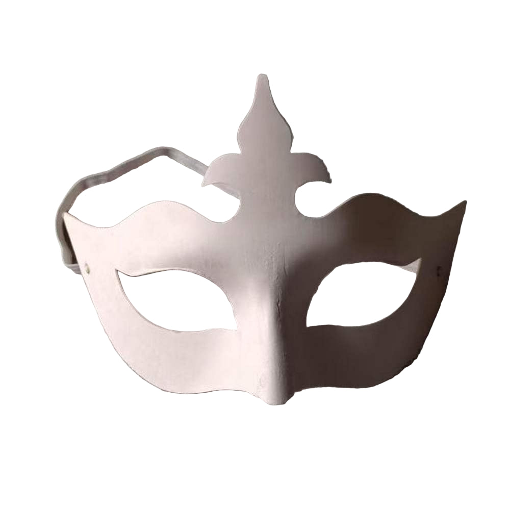Paper mache venetian eye mask with fleur-de-lis top