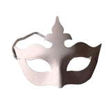 Paper mache venetian eye mask with fleur-de-lis top