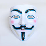 Anonymous LED white mask - Guy Fawkes