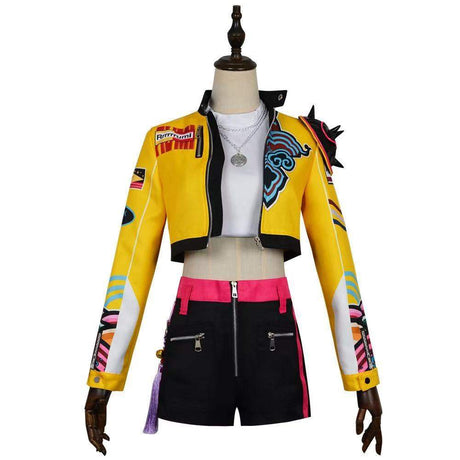 R idole pop leader costume cosplay guerrière - adulte