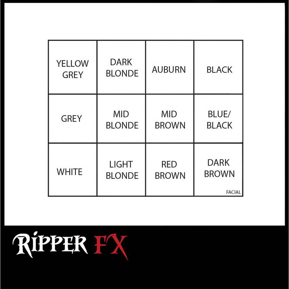 Ripper FX Facial Alcohol Activated Palette - Matte colors