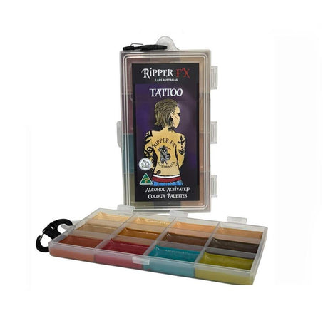 Ripper FX Tattoo Alcohol Activated Palette 12-Colour 