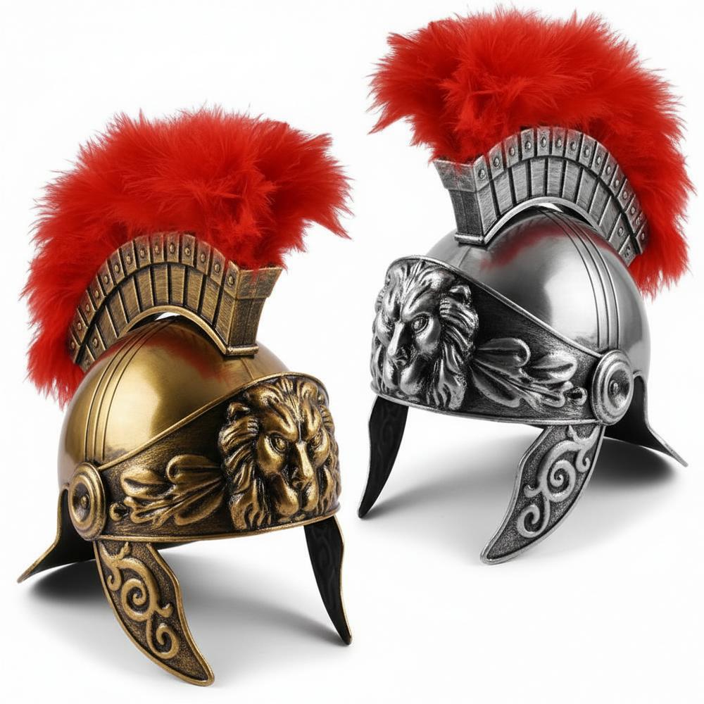 Casques de centurion romain avec emblème de lion
