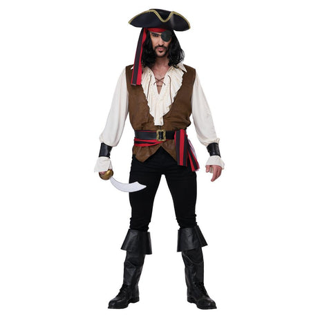 
Rugged Renaissance Men Costume Pirate - adult
