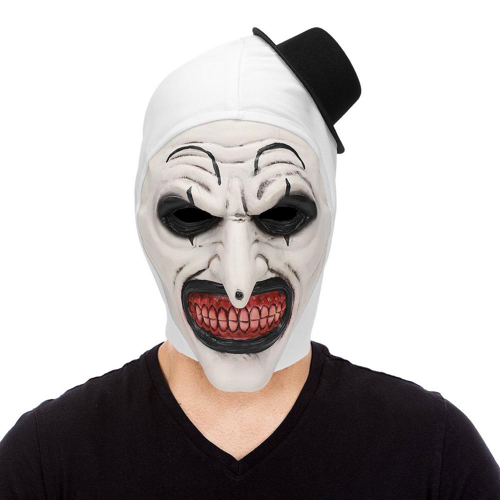 Masque de clown blanc effrayant Terri