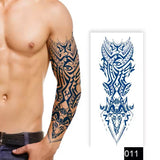 Semi-Permanent Full Arm Sleeve Tattoo - Temporary Tattoos