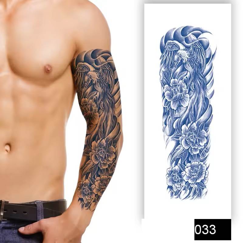 Semi-Permanent Full Arm Sleeve Tattoo - Temporary Tattoos