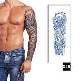 Semi-Permanent Full Arm Sleeve Tattoo - Temporary Tattoos