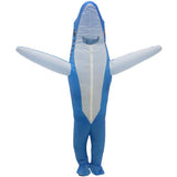 Costume gonflable de Requin bleu souriant - adulte
