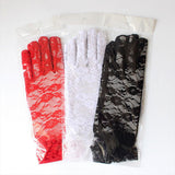 Gants en dentelle romantiques courts
