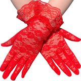 Gants en dentelle romantiques courts