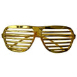 Shutter shade Glasses - gold Pimp Sunglasses