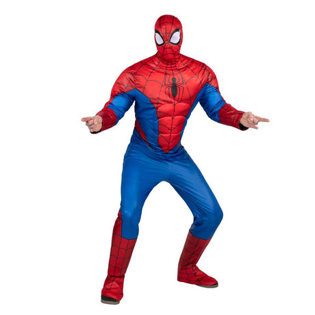 Spider-Man adult muscle COSTUME Officially licensed Marvel superhero disguise 