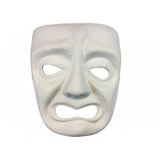 Masque Tragédie papier maché non peint