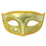 Glitter Venetian Masquerade Eye Mask with border trim