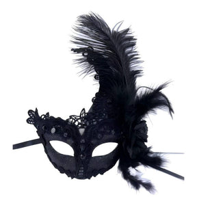 black-lace-feather-masquerade-mask