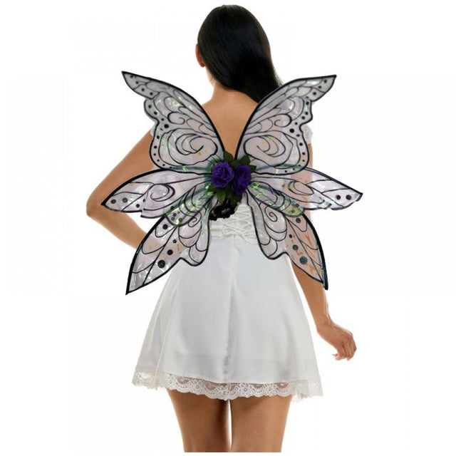 Fairy Wings - Black and Iridescent Green