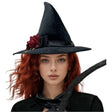 Chic Black Velvet Witch Hat