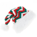Bonnet de Noël avec zigzag colorés