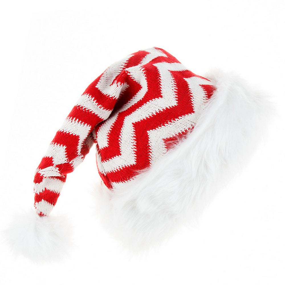 Bonnet de Noël avec zigzag colorés