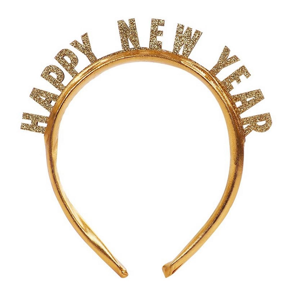 Happy New Year golden headband