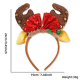 Christmas reindeer antlers headband with bow