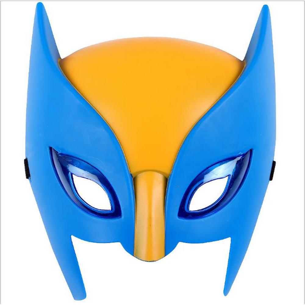 Yellow superhero Wolve mutant kids costume