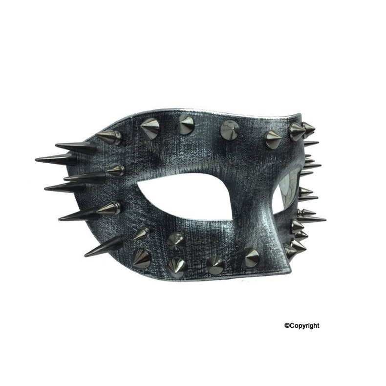 Steampunk eye mask with spikes M31139S _side