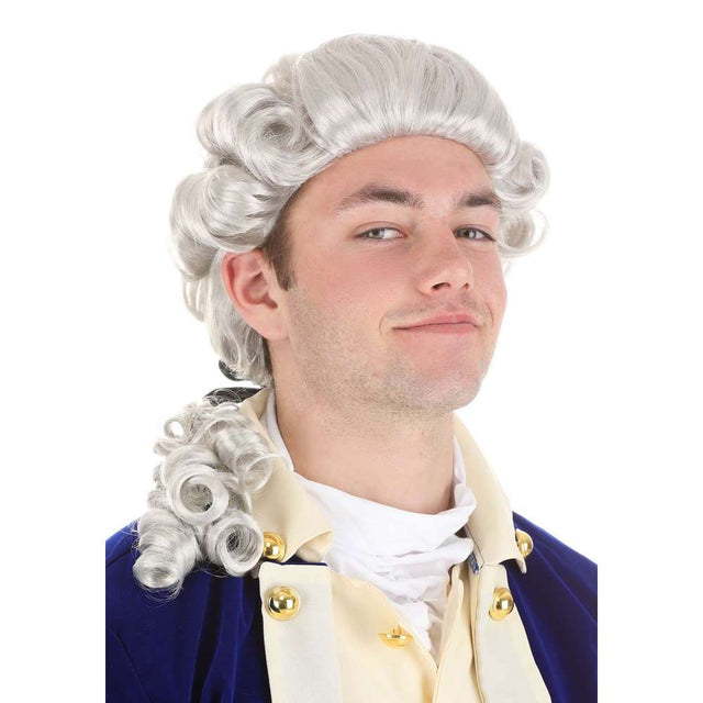 Adult American Colonial Powdered Wig