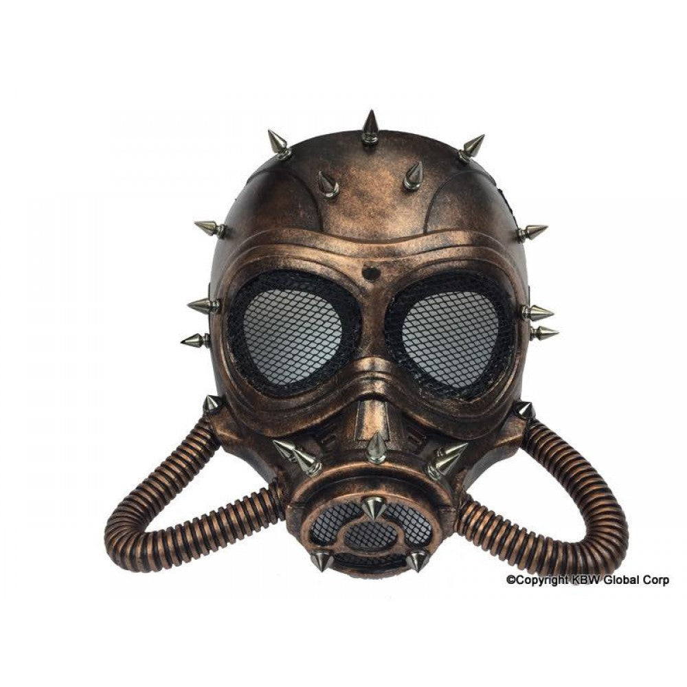 Steampunk studded Mask with hoses