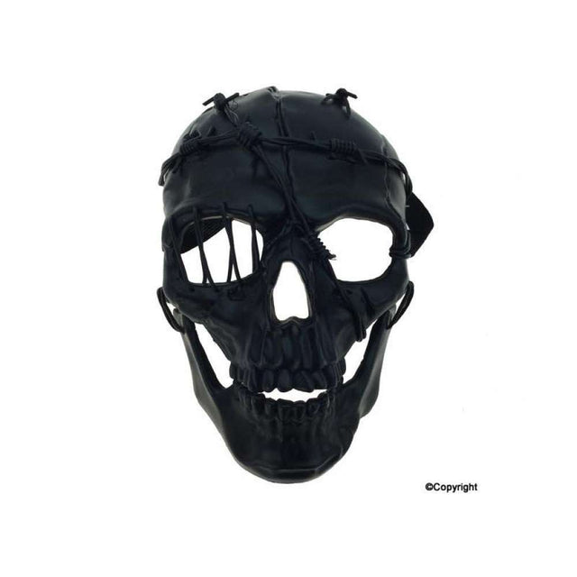Skull mask with wires