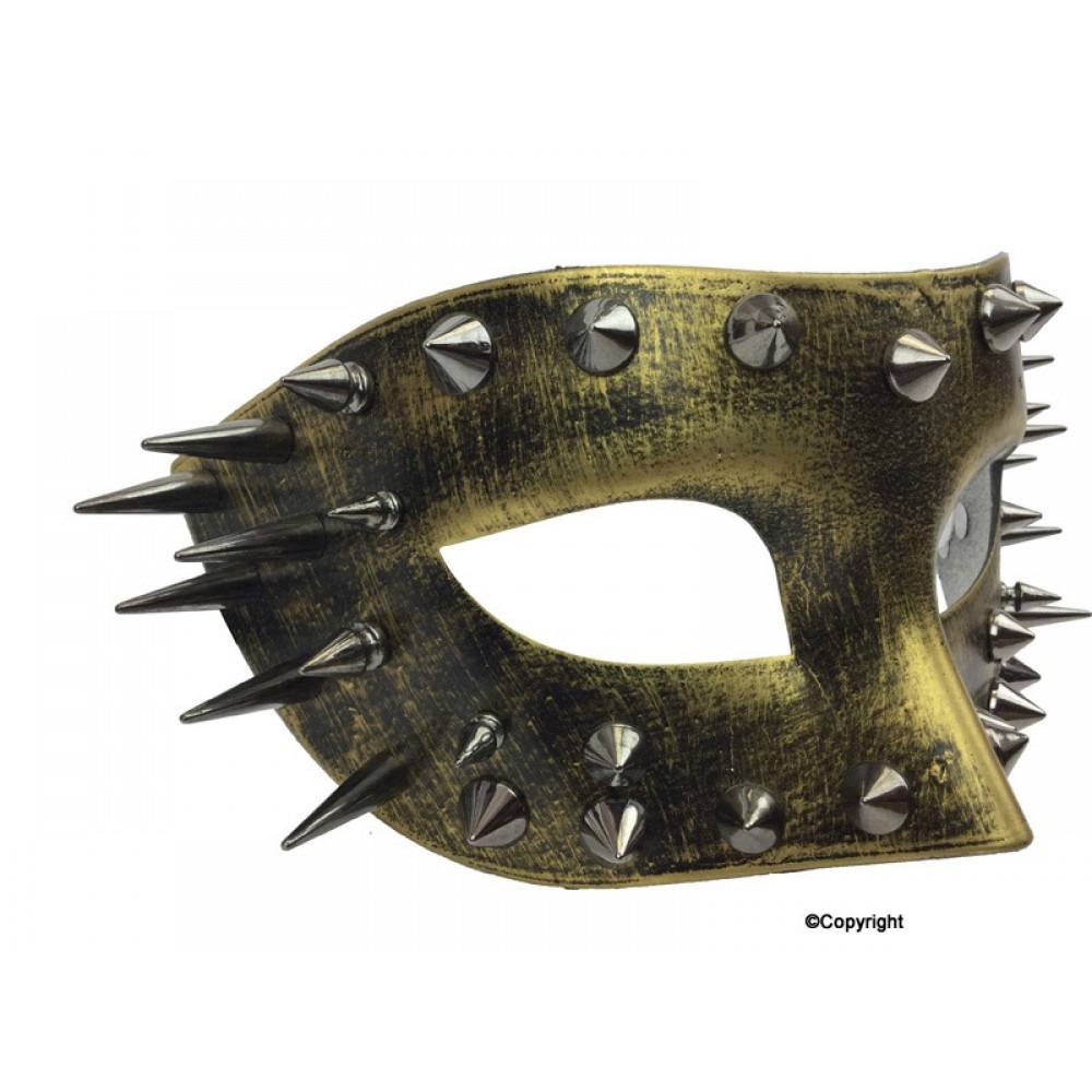 Steampunk eye mask with spikes M31139G-2