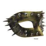 Steampunk eye mask with spikes M31139G-2