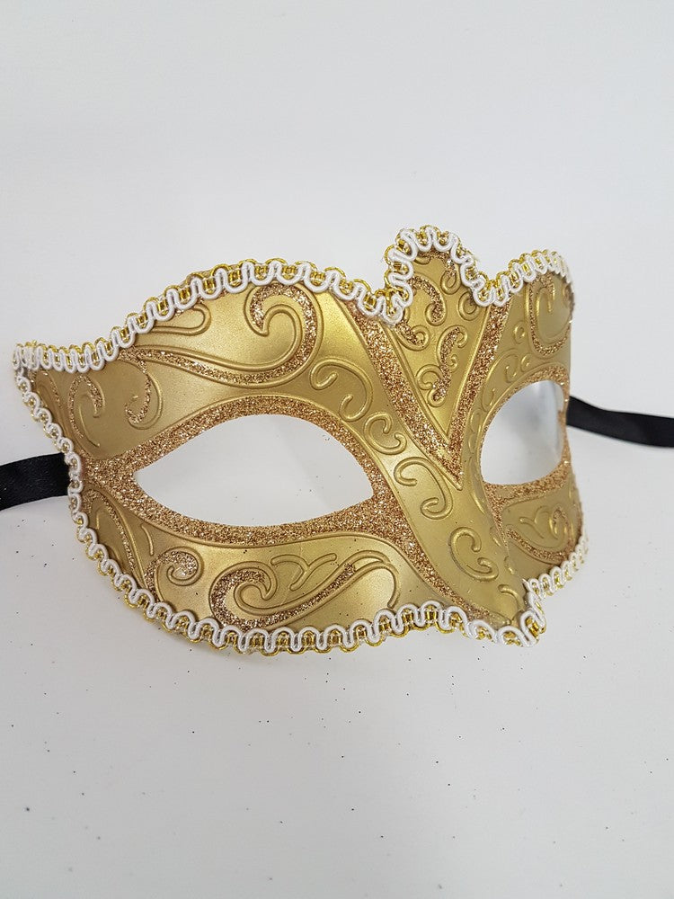 Allegro Venetian styled mask 6A M7066_Gold