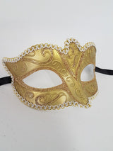 Allegro Venetian styled mask 6A M7066_Gold