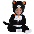 Cuddly Black Cat baby costume 8408453