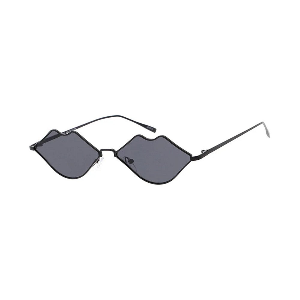 Metal Small Lips Shape Sunglasses Vintage Inspired Wire Frame