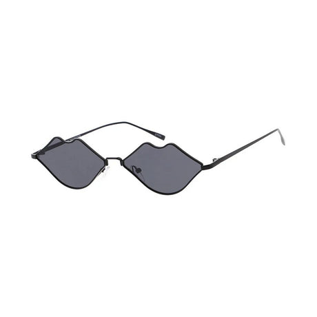 Metal Small Lips Shape Sunglasses Vintage Inspired Wire Frame